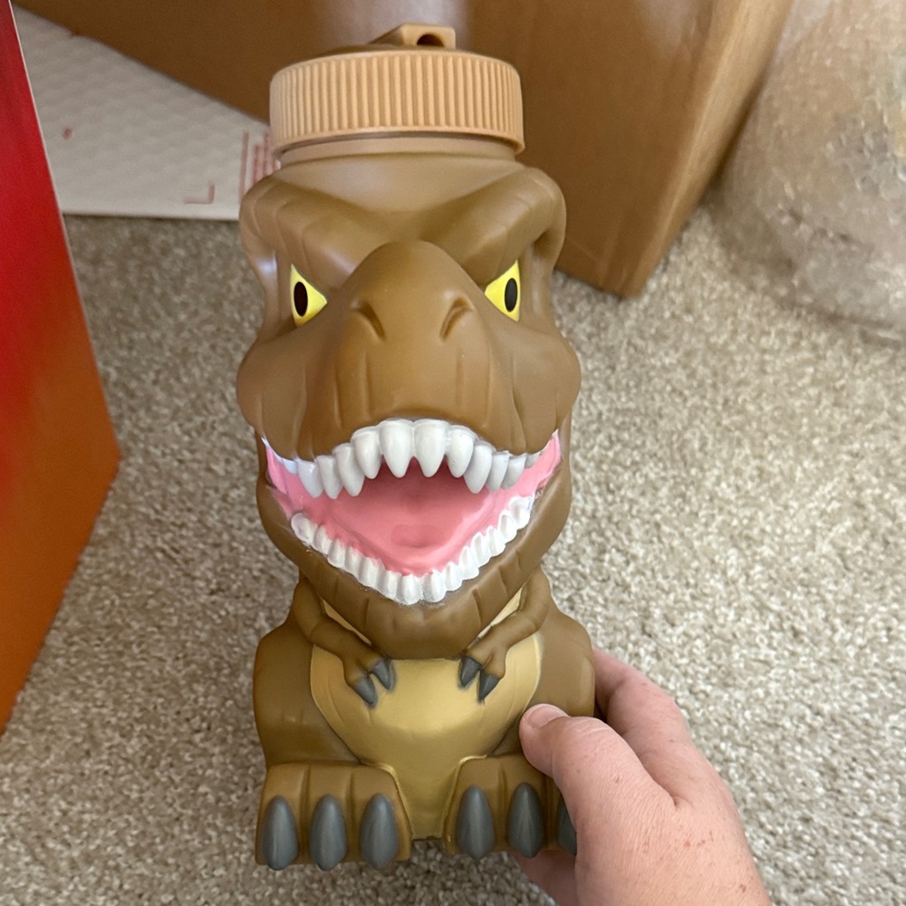 NWOT Universal Studios Dinosaur Shaped Water Bottle